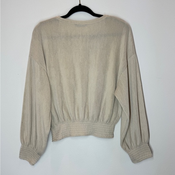 Zara Beige Knit stretchy Sweater small - Picture 2 of 13
